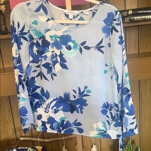 Blue Floral Top